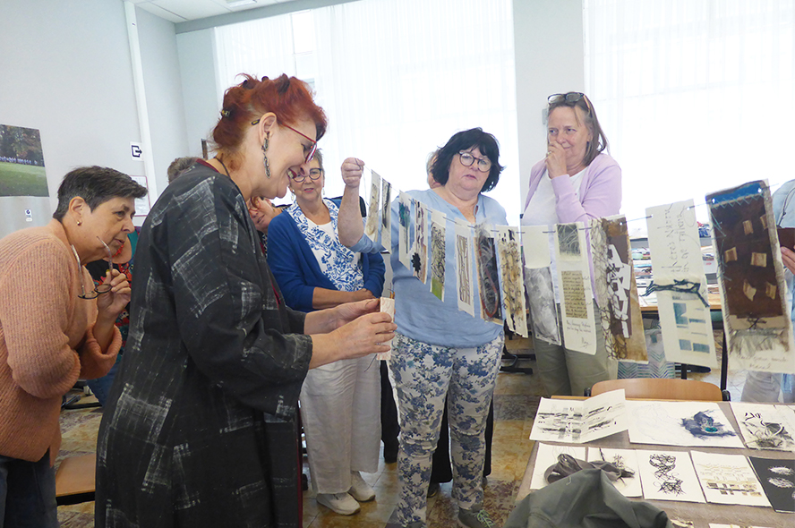 Nederlands-Vlaamse vereniging voor letterkunst en kalligrafie - workshops - Stephanie - Lettering