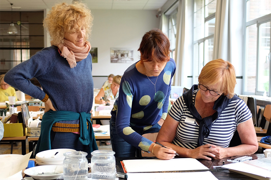 Nederlands-Vlaamse vereniging voor letterkunst en kalligrafie - workshops - Veronique - Lettering